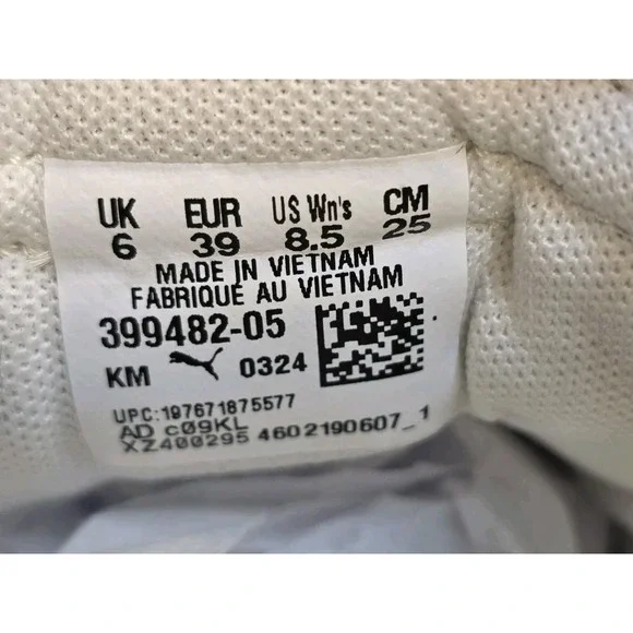 Womens Size 8.5 PUMA Club 5V5 Suede Gum Sneaker Frosted Ivory-Toasted Almond - Picture 9 of 10